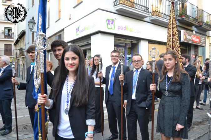 Cofradía Borriquilla Granada: PARTICIPACIÓN DE LA HERMANDAD EN LA CORONACIÓN CANÓNICA DE Mª STMA DE LA AMARGURA