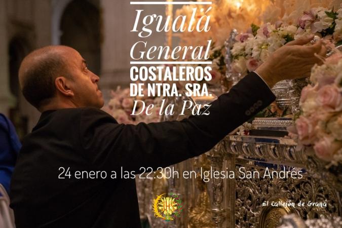 Cofradía Borriquilla Granada: IGUALÁ GENERAL COSTALEROS NTRA. SRA. DE LA PAZ