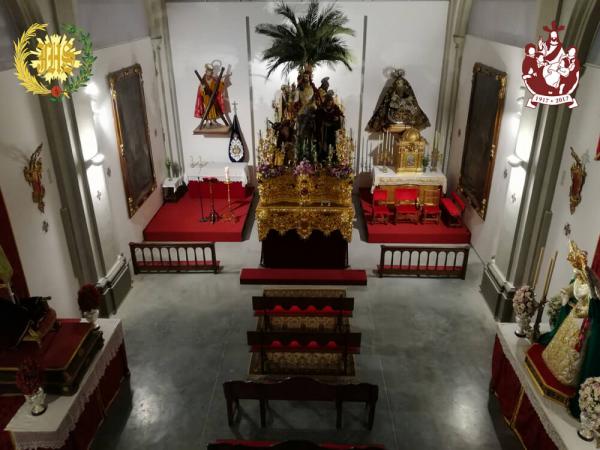 Cofradía Borriquilla Granada: JESÚS DE LA ENTRADA EN JERUSALÉN SALIÓ DESDE SU SEDE PARA BENDECIR A GRANADA EN EL AÑO DE SU CENTENARIO