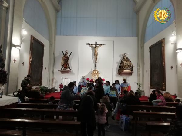 Cofradía Borriquilla Granada: VISITA DE LOS REYES DE ORIENTE A SAN ANDRES 2019