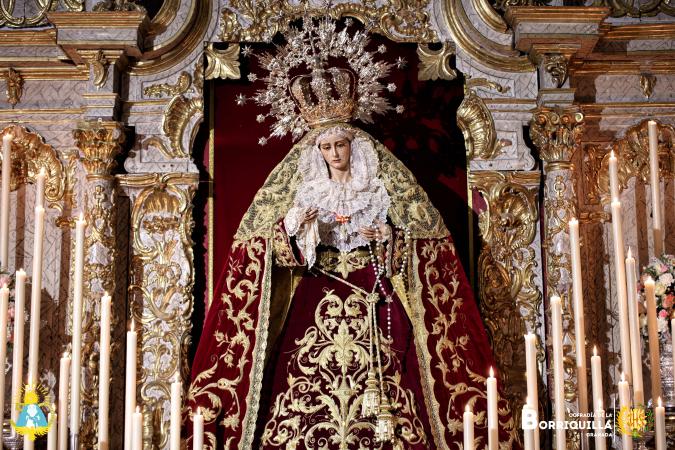 Cofradía Borriquilla Granada: Altar de triduo Ntra. Sra. de la Paz 2024