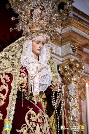 Cofradía Borriquilla Granada: Altar de triduo Ntra. Sra. de la Paz 2024