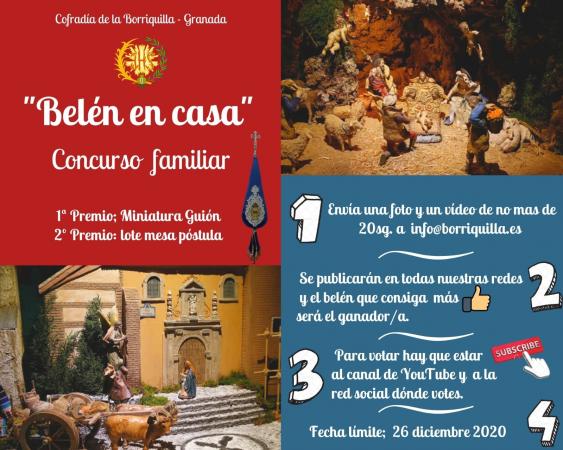 Cofradía Borriquilla Granada: CONCURSO FAMILIAR "BELÉN EN CASA"