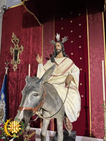 Cofradía Borriquilla Granada: Jesús en la entrada en Jerusalén Diciembre 2022