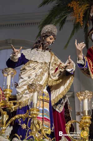 Cofradía Borriquilla Granada: Paso de misterio de Jesús de la entrada en Jerusalén para la procesión magna "La Pasión según Granada para la nueva evangelización"