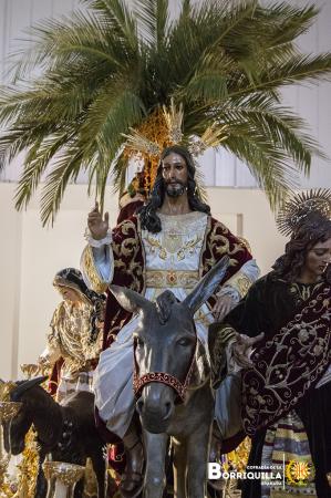 Cofradía Borriquilla Granada: Paso de misterio de Jesús de la entrada en Jerusalén para la procesión magna "La Pasión según Granada para la nueva evangelización"
