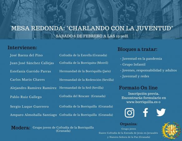Cofradía Borriquilla Granada: MESA REDONDA: "CHARLANDO CON LA JUVENTUD"