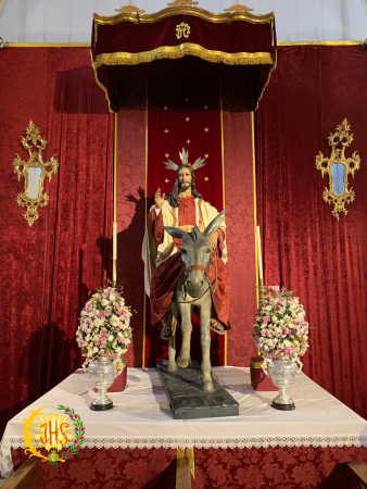 Cofradía Borriquilla Granada: Jesús en la Entrada en Jerusalén Pascua 2022