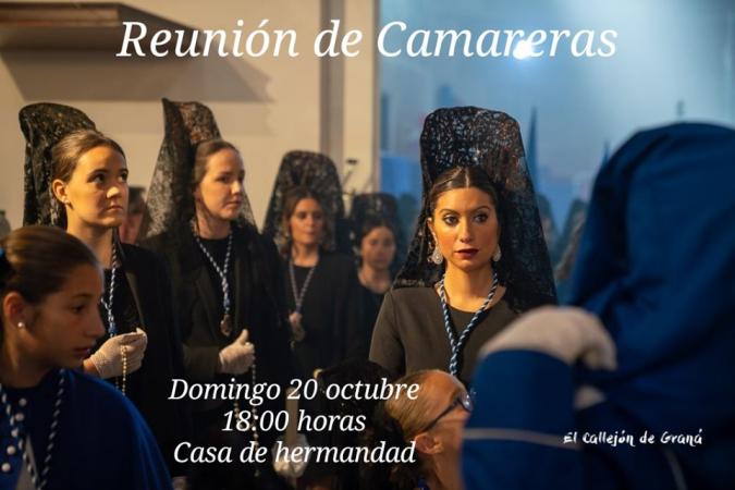 Cofradía Borriquilla Granada: REUNIÓN DE CAMARERAS 20 DE OCTUBRE