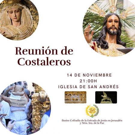 Cofradía Borriquilla Granada: REUNIÓN DE COSTALEROS