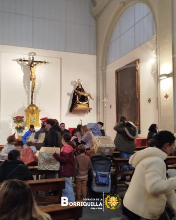 Cofradía Borriquilla Granada: EL REY GASPAR Y SUS PAJES HAN VISITADO SAN ANDRÉS