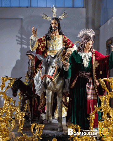 Cofradía Borriquilla Granada: Jesús de la entrada en Jerusalén Semana Santa 2025