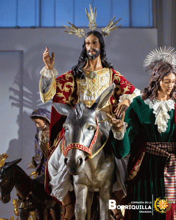 Cofradía Borriquilla Granada: Jesús de la entrada en Jerusalén Semana Santa 2025