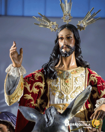 Cofradía Borriquilla Granada: Jesús de la entrada en Jerusalén Semana Santa 2025