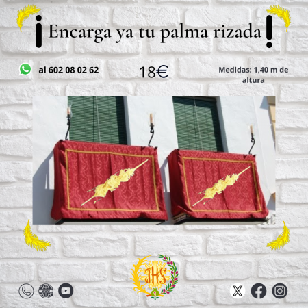 Cofradía Borriquilla Granada: PALMAS RIZADAS PARA EL DOMINGO DE RAMOS 2025