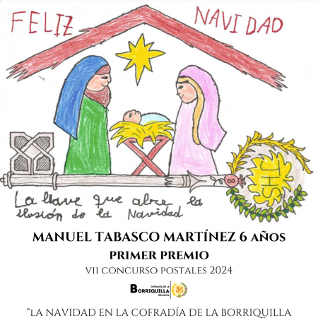 Cofradía Borriquilla Granada: GANADORES DEL VII CONCURSO DE POSTALES DE NAVIDAD 2024