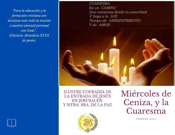 Cofradía Borriquilla Granada: VIDEO FORMATIVO: MIÉRCOLES DE CENIZA Y CUARESMA
