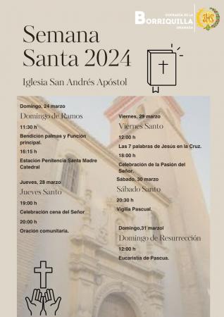Cofradía Borriquilla Granada: HORARIO SAN ANDRÉS EN SEMANA SANTA 2024
