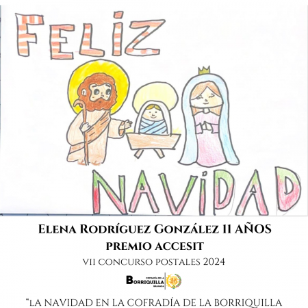 Cofradía Borriquilla Granada: GANADORES DEL VII CONCURSO DE POSTALES DE NAVIDAD 2024