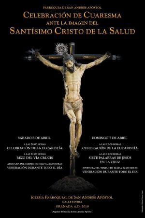 Cofradía Borriquilla Granada: CULTOS CUARESMALES AL SANTÍSIMO CRISTO DE LA SALUD
