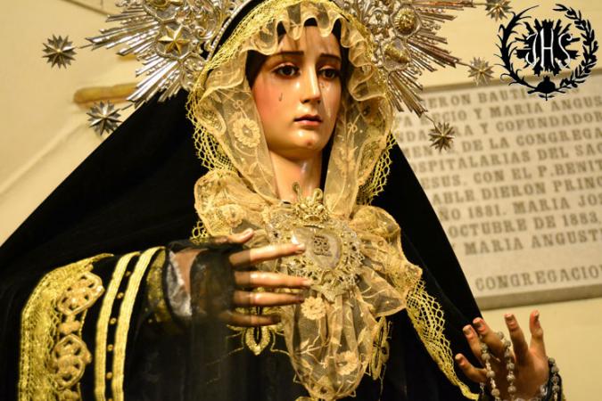 Cofradía Borriquilla Granada: NUESTRA SEÑORA DE LA PAZ VESTIDA DE LUTO 2013