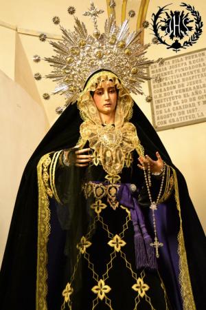 Cofradía Borriquilla Granada: NUESTRA SEÑORA DE LA PAZ VESTIDA DE LUTO 2013