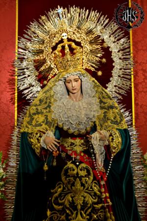 Cofradía Borriquilla Granada: REINA DE LA PAZ EN BESAMANOS. AÑO 2015
