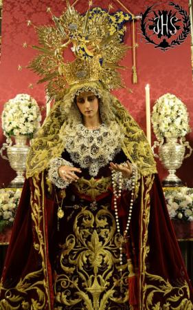 Cofradía Borriquilla Granada: DEVOTO BESAMANOS EN HONOR A NUESTRA SEÑORA DE LA PAZ EN SU FESTIVIDAD 2014