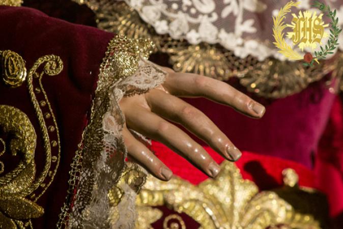 Cofradía Borriquilla Granada: BESAMANOS DE NUESTRA SEÑORA DE LA PAZ EN SU FESTIVIDAD 2016