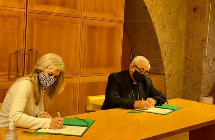 Cofradía Borriquilla Granada: CONVENIO QUE PERMITIRÁ CONTINUAR CON LA RESTAURACIÓN DE LA IGLESIA DE SAN ANDRÉS APÓSTOL QUE INICIÓ LA COFRADÍA DE LA BORRIQUILLA