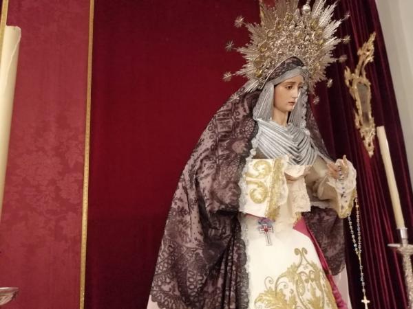 Cofradía Borriquilla Granada: NTRA. SRA. DE LA PAZ EN TIEMPO DE PASCUA Y ORDINARIO DE LUTO POR LAS VÍCTIMAS DE LA PANDEMIA COVID-19