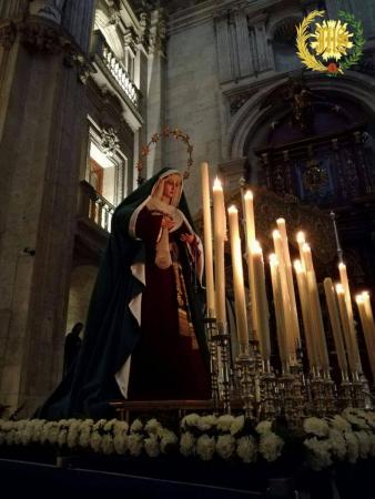 Cofradía Borriquilla Granada: TRASLADO DE LOS SAGRADOS TITULARES A IGLESIA DE SANTIAGO 