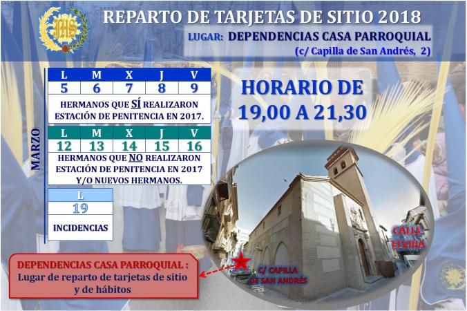 Cofradía Borriquilla Granada: COMIENZO DE REPARTO DE TARJETAS DE SITIO Y HÁBITOS PARA AQUELLOS QUE REALIZARON ESTACIÓN DE PENITENCIA EN 2017