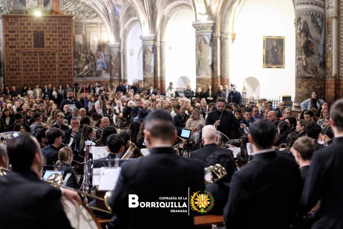Cofradía Borriquilla Granada: ÉXITO EN EL CONCIERTO DE CUARESMA DE LA COFRADÍA CON LA BANDA DE MÚSICA NUESTRA SEÑORA DE LA SOLEDAD DE MENA