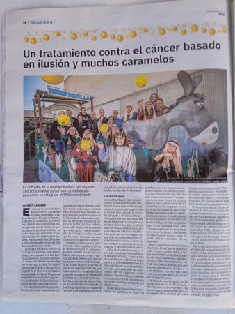 Cofradía Borriquilla Granada: ARTÍCULO DEL IDEAL SOBRE LA CARROZA DE LA BORRIQUILLA