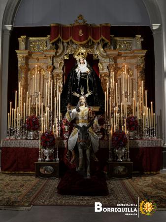 Cofradía Borriquilla Granada: ALTAR POR CRISTO REY DEL UNIVERSO