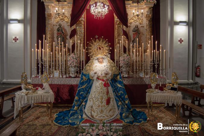 Cofradía Borriquilla Granada: ALTAR DE CULTOS NTRA. SRA. DE LA PAZ