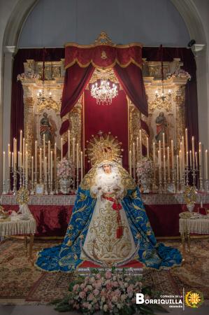 Cofradía Borriquilla Granada: ALTAR DE CULTOS NTRA. SRA. DE LA PAZ