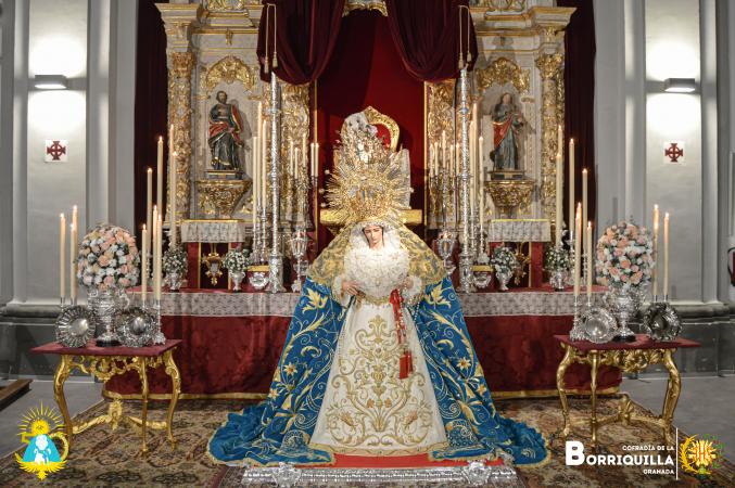 Cofradía Borriquilla Granada: Festividad de Nuestra Señora de la Paz: Un altar efímero lleno de historia y devoción. 2025