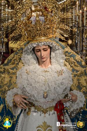 Cofradía Borriquilla Granada: Festividad de Nuestra Señora de la Paz: Un altar efímero lleno de historia y devoción. 2025