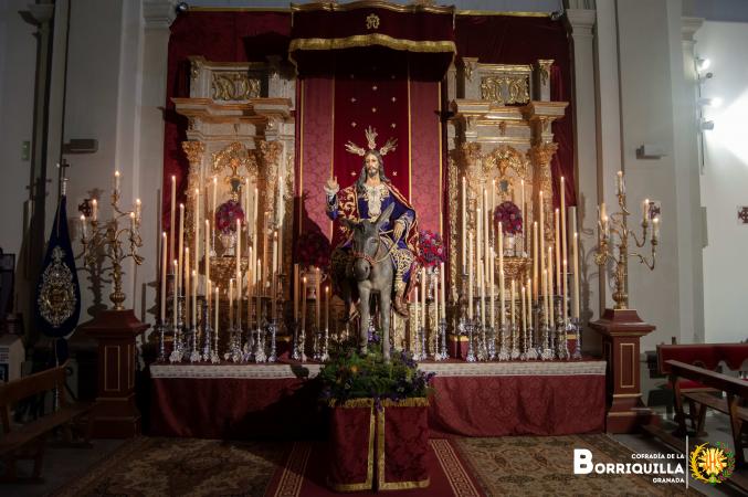 Cofradía Borriquilla Granada: Altar de Cristo Rey 2023