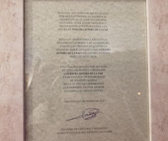 Cofradía Borriquilla Granada: ENTORCHADO PARA EL FAJÍN DE NTRA. SRA. DE LA PAZ