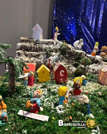 Cofradía Borriquilla Granada: EL BELÉN INFANTIL DE LA COFRADÍA. PRIMER PREMIO. 