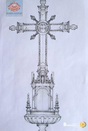 Cofradía Borriquilla Granada: DISEÑO DE LA VARA DEL GUIÓN