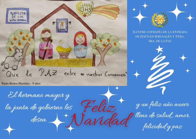 Cofradía Borriquilla Granada: ¡FELIZ NAVIDAD Y PRÓSPERO AÑO 2023!