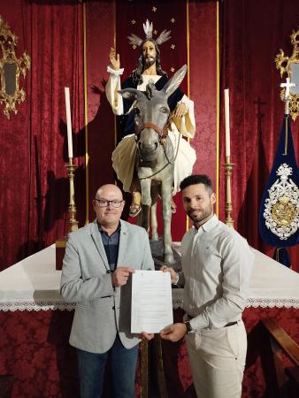 Cofradía Borriquilla Granada: NUEVO PROYECTO PAÑOS Y ORFEBRERÍA DE BOCINAS PASO MISTERIO Y PALIO