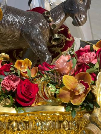Cofradía Borriquilla Granada: EXORNO FLORAL PARA JESÚS DE LA ENTRADA EN JERUSALÉN