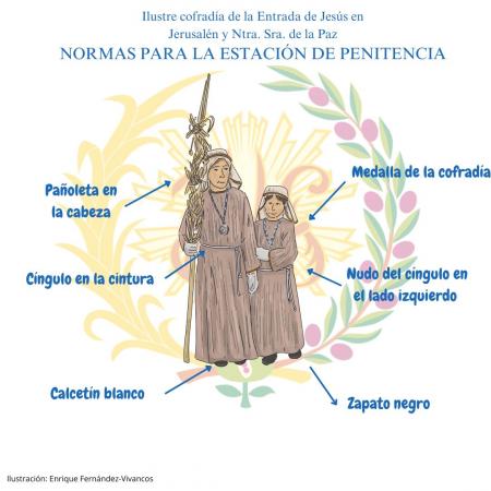 Cofradía Borriquilla Granada: NORMAS PARA EL CORTEJO PROCESIONAL DEL DOMINGO DE RAMOS 2025