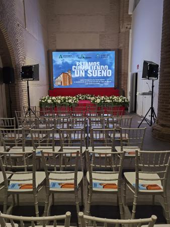 Cofradía Borriquilla Granada: CELEBRAMOS Y ASISTIMOS A LA INAUGURACIÓN DE LA TERCERA FASE DE RESTAURACIÓN DE LA IGLESIA DE SAN ANDRÉS APÓSTOL