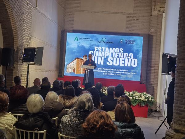 Cofradía Borriquilla Granada: CELEBRAMOS Y ASISTIMOS A LA INAUGURACIÓN DE LA TERCERA FASE DE RESTAURACIÓN DE LA IGLESIA DE SAN ANDRÉS APÓSTOL